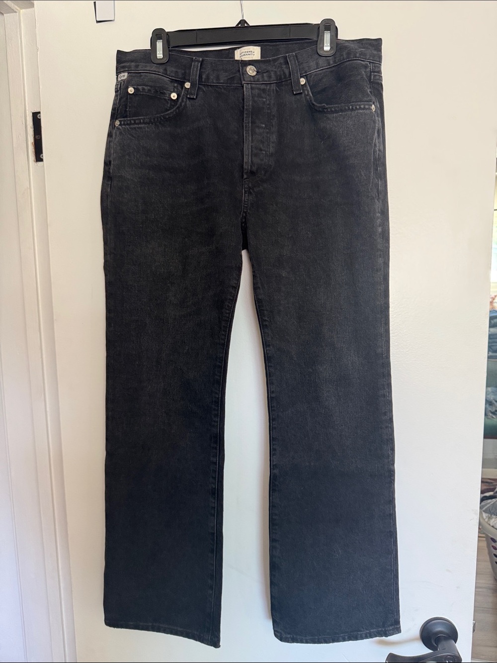 Citizens Of Humanity Black Straight Jeans